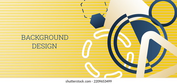 Geometric abstract background. Various geometric shapes. Cover design, background, wallpaper. Vector
