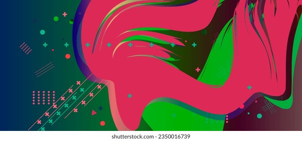 Geométrica abstracta ilustración vectorial de fondo.Fondo de color gradiente con formas y elemento