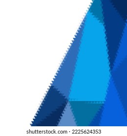 Geometric abstract background. Vector image. polygonal style. Blue triangles.