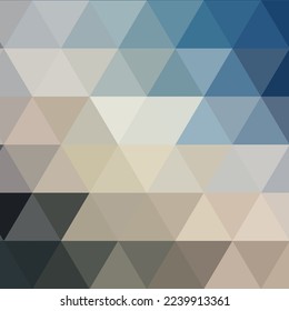 Geometric abstract background. Vector image. polygonal style. Blue triangles.