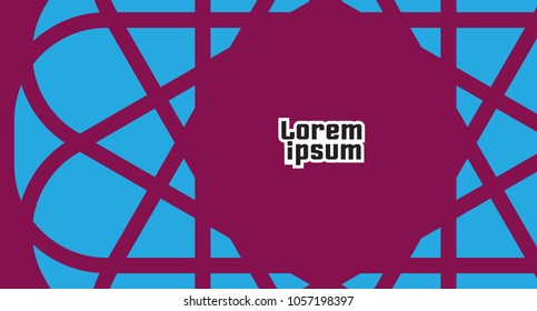 Geometric abstract background. Vector template for designer.