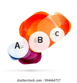 Geometric abstract background. Vector template background for print workflow layout, diagram, number options or web design banner