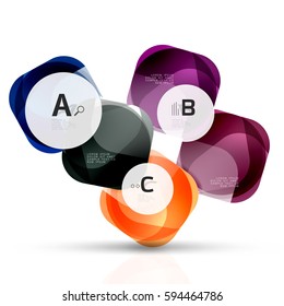 Geometric abstract background. Vector template background for print workflow layout, diagram, number options or web design banner