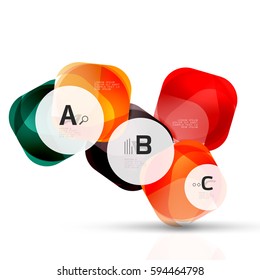 Geometric abstract background. Vector template background for print workflow layout, diagram, number options or web design banner