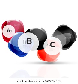 Geometric abstract background. Vector template background for print workflow layout, diagram, number options or web design banner