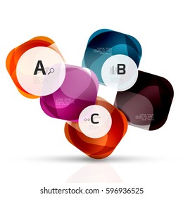 Geometric abstract background. Vector template background for print workflow layout, diagram, number options or web design banner