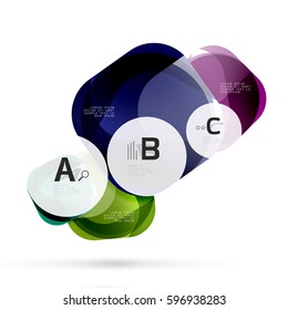 Geometric abstract background. Vector template for print workflow layout, diagram, number options or web design banner