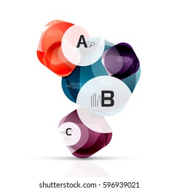 Geometric abstract background. Vector template for print workflow layout, diagram, number options or web design banner