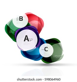 Geometric abstract background. Vector template background for print workflow layout, diagram, number options or web design banner