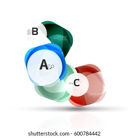 Geometric abstract background. Vector template background for print workflow layout, diagram, number options or web design banner