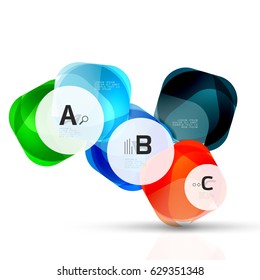 Geometric abstract background. Vector template background for print workflow layout, diagram, number options or web design banner