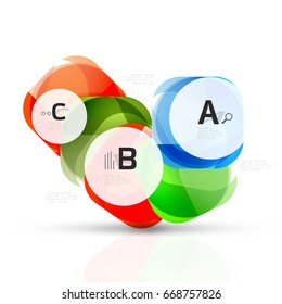 Geometric abstract background. Vector template background for print workflow layout, diagram, number options or web design banner