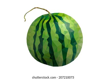 Geometric abstract background watermelon 