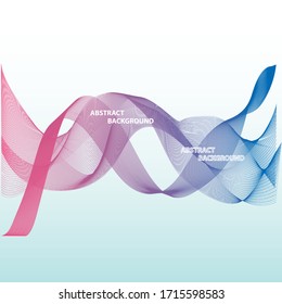 Geometric abstract background. Wave flow. Graphic background for your design. Vector illustration