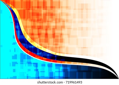 geometric abstract background with wavy lines