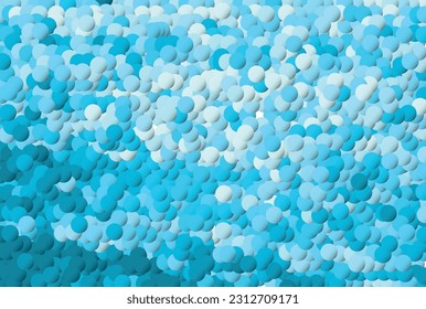 Geometric abstract background. Abstract white and blue geometric circles shape on white background. Modern elegant simple circles texture. 