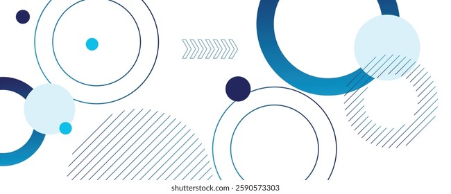 geometric abstract background.blue gradations.circle effect style.shape line.