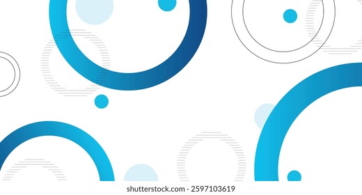 geometric abstract background.blue gradations.circle effect style.shape line.