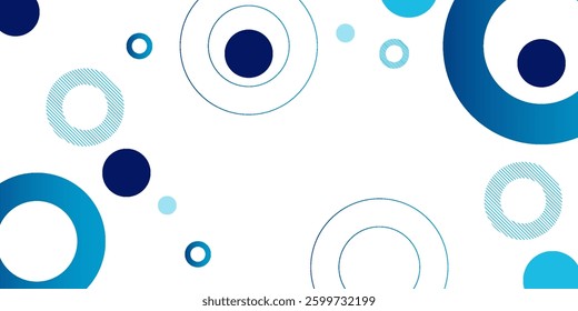 geometric abstract background.blue gradations.circle effect style.shape line.memphis eps 10