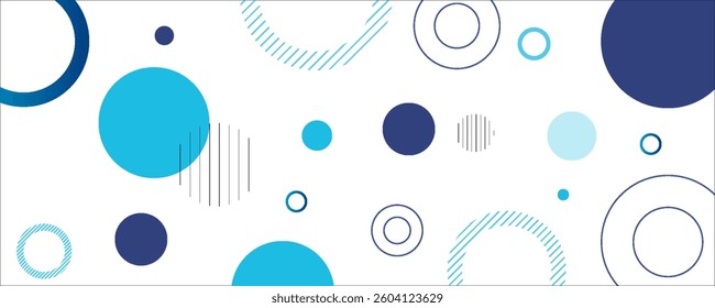 geometric abstract background.blue gradations.circle effect style.shape line.memphis eps 10