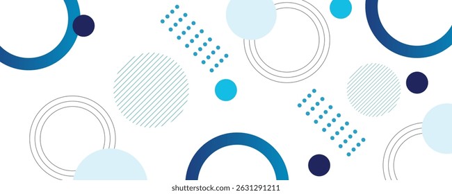 geometric abstract background.blue gradations.circle effect style.shape line.