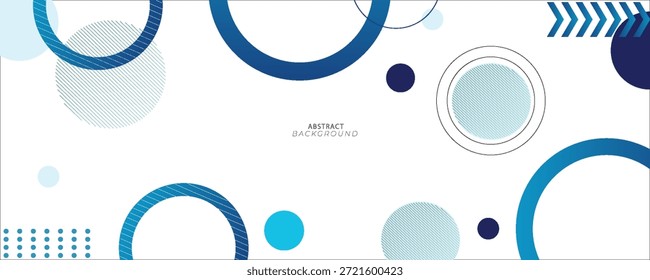 geometric abstract background.blue gradations.circle effect style.shape line.eps10