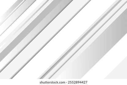 Plano de fundo geométrico abstrato,linhas oblíquas em um fundo branco gradiente branco e cinza,2d ilustração