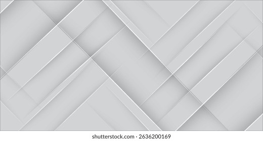 Fondo abstracto geométrico, líneas oblicuas sobre un fondo blanco degradado blanco y gris, ilustración 2d