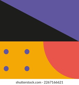 Geometric Abstract Backgrounds Design. Composition of simple geometric shapes background. Design Vector illustration 