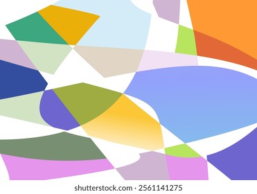 Geometric Abstract Backgrounds Design. Composition of simple geometric shapes.