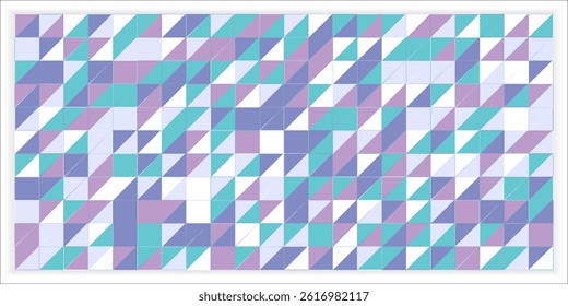 Geometric Abstract Backgrounds Design. Composition of simple geometric shapes on a blue background.