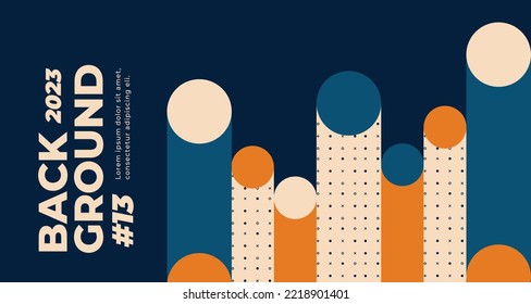 Geometric Abstract Backgrounds Design  For use in Presentation, Flyer and Leaflet, Cards, Landing, Website Design. Vector illustration.
