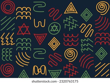 Geometric abstract backgrounds are used for making backdrop, destroying fabrics or decorating walls, billboards and banner.