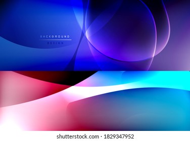 Geometrische abstrakte Hintergründe mit verschiedenen modernen Designs. Vektorgrafiken für Cover, Banner, Flyer und Poster und andere Vorlagen