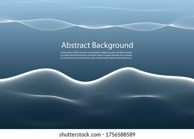 Geometric abstract background.Wave flow. Graphic background for your design. Vector illustration.