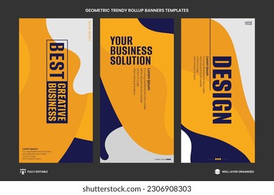 Diseño de fondos de banner geométrico abstracto. Composición de formas geométricas simples sobre un fondo. Para uso en Presentación, Volante y Folleto, Tarjetas, Aterrizaje, Diseño de Sitio Web. Vector