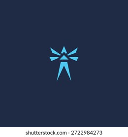 Geometric abstract beacon logo representing guidance, signal, and focus.