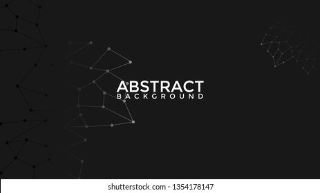 geometric abstract black background white colorful wallpaper