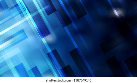 Geometric Abstract Black and Blue Background