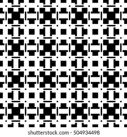 Geometric abstract black and white pattern / texture