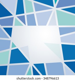 Geometric Abstract Blue Background