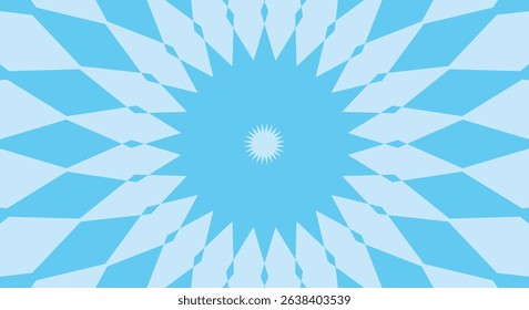 geometric abstract blue background kaleidoscope vector design template
