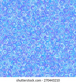 geometric abstract blue seamless pattern colorful background vector illustration