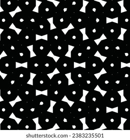 Geometric abstract bones seamless pattern