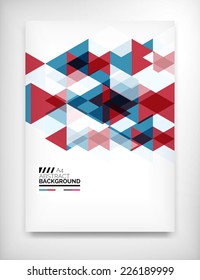 Geometric abstract business template, modern showroom page design