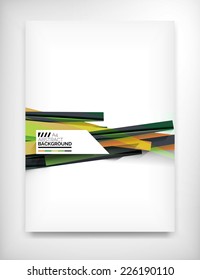 Geometric abstract business template, modern showroom page design