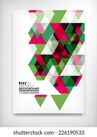 Geometric abstract business template, modern showroom page design