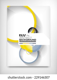 Geometric abstract business template, modern showroom page design