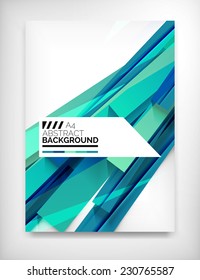 Geometric abstract business template, modern showroom page design