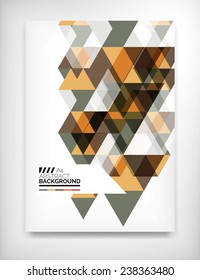 Geometric abstract business template, modern showroom page design